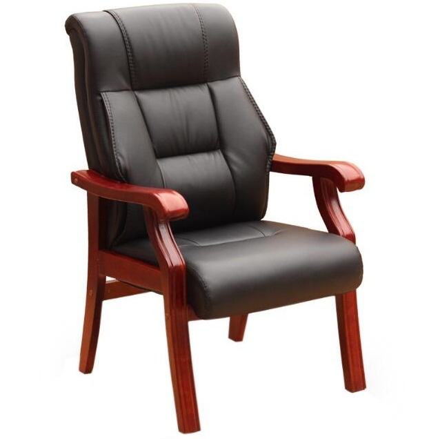 ZAS-BGY-02型牛皮大班椅 真皮老板椅实木办公椅会议椅电脑椅