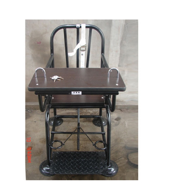ZAST-2型棕黑色板钥匙型审讯椅